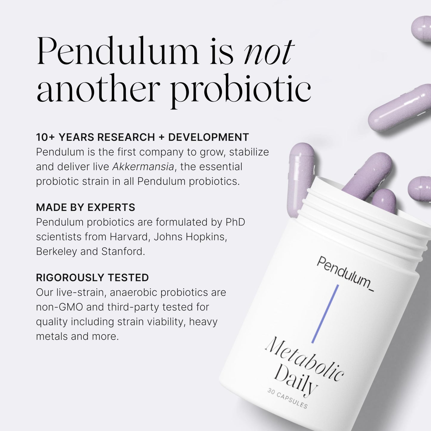 Pendulum Metabolic Daily - Multi-Strain Probiotic with Akkermansia muciniphila to Support Metabolism and Sustain Energy Levels