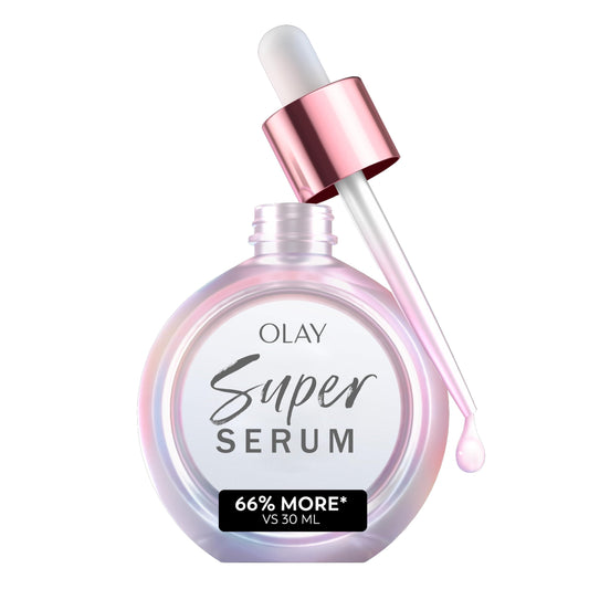 Olay Super Serum - Glow Serum for Face - Activated Niacinamide, Vitamin C & E, Collagen Peptide, AHA - 5-in-1 Benefits - Brightens, Hydrates, Smooths, Firms, Evens Tone, Proactive Anti-Aging, 1.7 Oz OlayBuy Supplements Australia