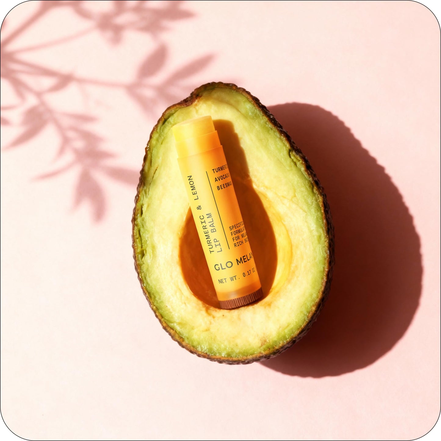 Glo Melanin All Natural Lemon and Turmeric Lip Balm - Natural Lip Balm Illuminate Your Smile