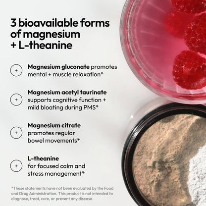 Moon Juice Magnesi-Om Magnesium Powder Supplement - Chelated Magnesium Complex + L-Theanine Blend for Rest, Relaxation & Regularity