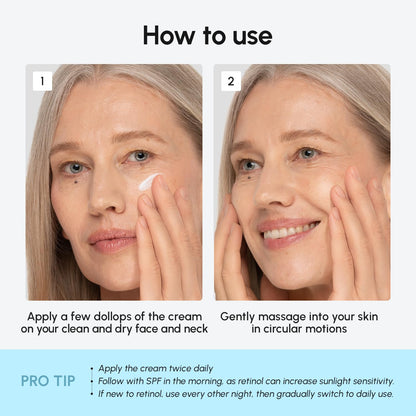 MAREE Face Moisturizer Retinol Cream for Face – Daily Wrinkle Cream for Women – Anti-Aging Face Cream – Facial Moisturizer with Collagen