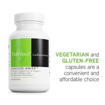 DAVINCI Labs Candid-Away - Digestive Gut Health Support, Immune System Support with Digestive Enzymes, Calcium, Magnesium & More* - 90 Vegetarian Capsules (30 Servings) DAVINCIBuy Supplements Australia