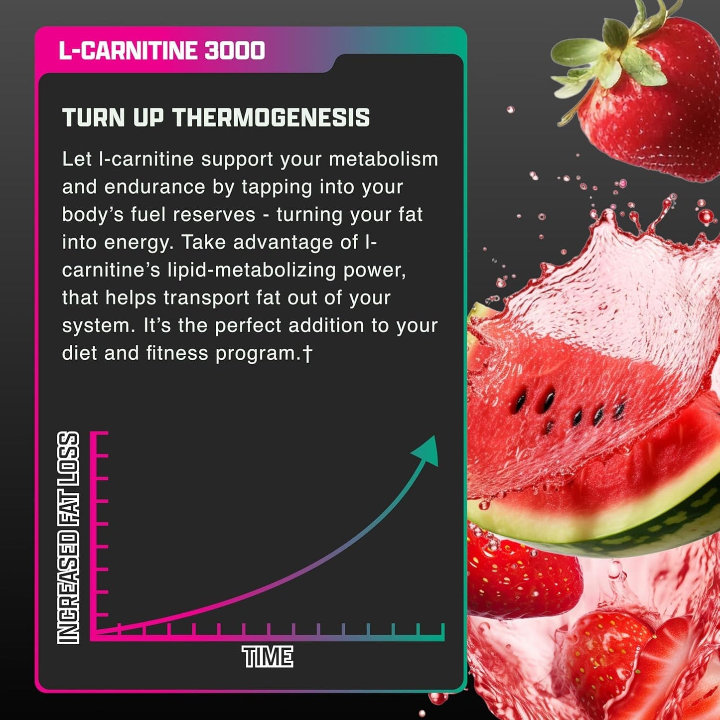 Nutrex Research Liquid Carnitine 3000 | (Strawberry Watermelon) | Premium L Carnitine Liquid, Stimulant Free 31 Servings Nutrex Research buy supplements Au