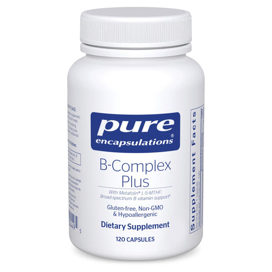 Pure Encapsulations B-Complex Plus - B Vitamins Supplement to Support Neurological Health, Cardiovascular Health, Energy Levels & Nervous System Support