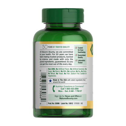 Nature's Bounty Magnesium 500 mg Tablets, High Potency Magnesium Supplement for Bone & Muscle Health, Whole Body Support, 200 Count (Pack of 1)