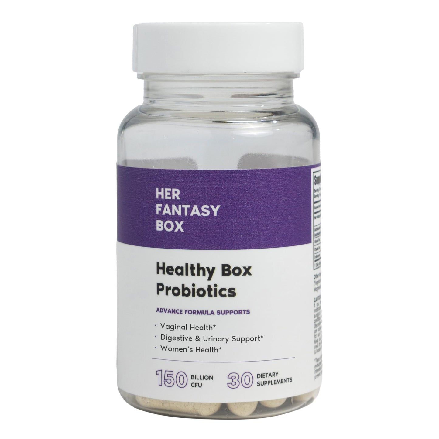 Her Fantasy Box | Healthy Box | Vaginal Probiotics for Women – Prebiotics + Advanced Lactobacillus Blend – Supports Natural Hormonal Balance – Feminine Health Support with Cranberry & D-Mannose