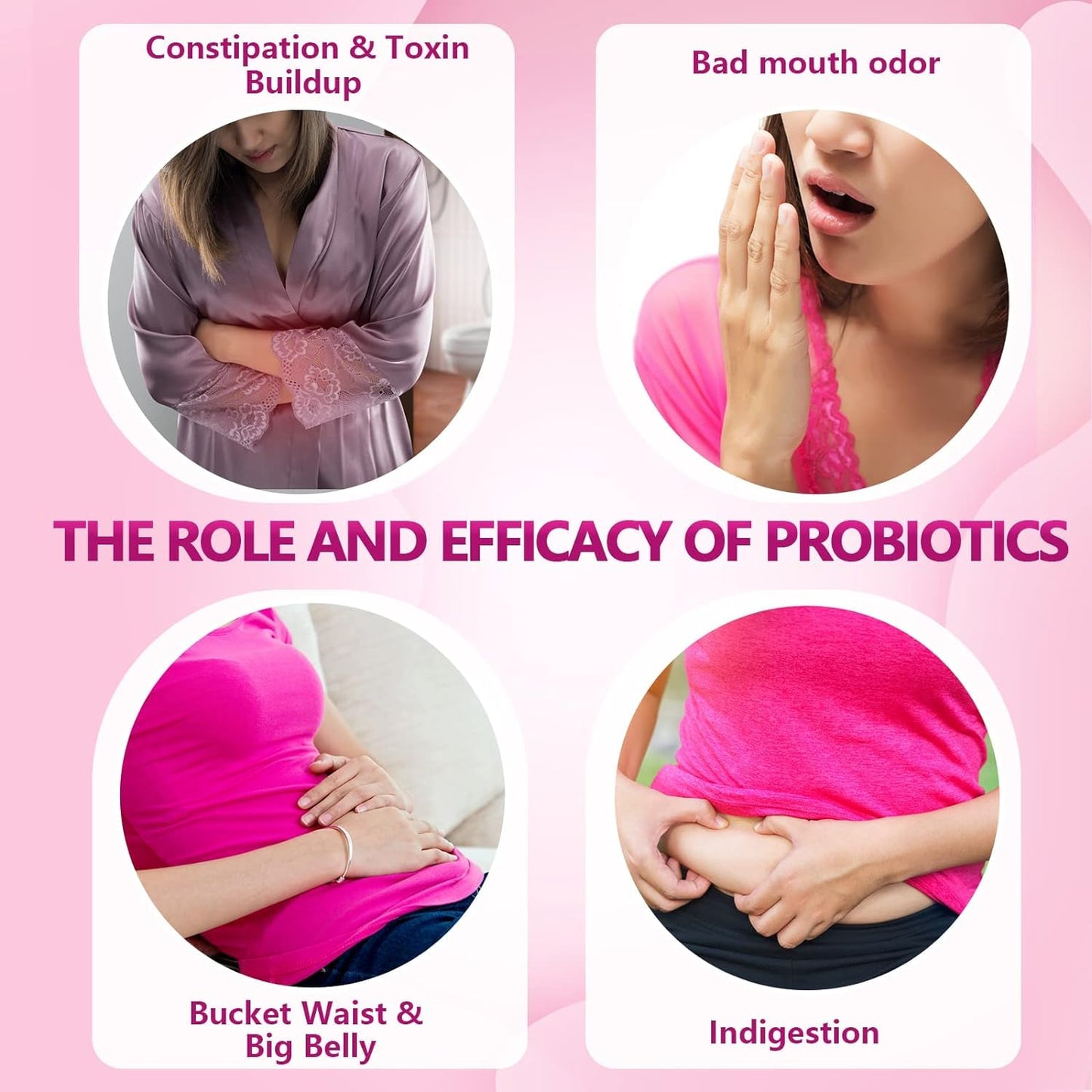 GDMENUTRI Women's Probiotics, 120 Tablets 120 Billion CFU 18 Strains, Contains Organic Prebiotic Cranberry, Probiotic Supplement for Digestion,
