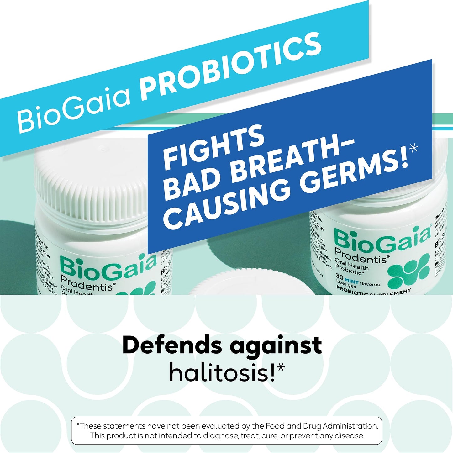 BioGaia Prodentis | Oral Probiotics | Promotes Healthy Gums & Teeth | Defends Against Bad Breath & Dental Problems | Improves Oral Health