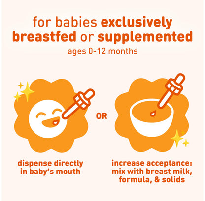 Enfamil Baby Vitamin D-Vi-Sol Liquid Supplement Drops for Infants, Supporting Strong Teeth & Bones in Newborn Babies, Easy-to-Use