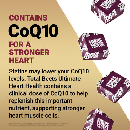 Force Factor Total Beets Ultimate Heart Health Chews for Blood Pressure Support, with Beetroot Powder, CoQ10, B Vitamins & Grapeseed Extract for Blood Flow & Energy