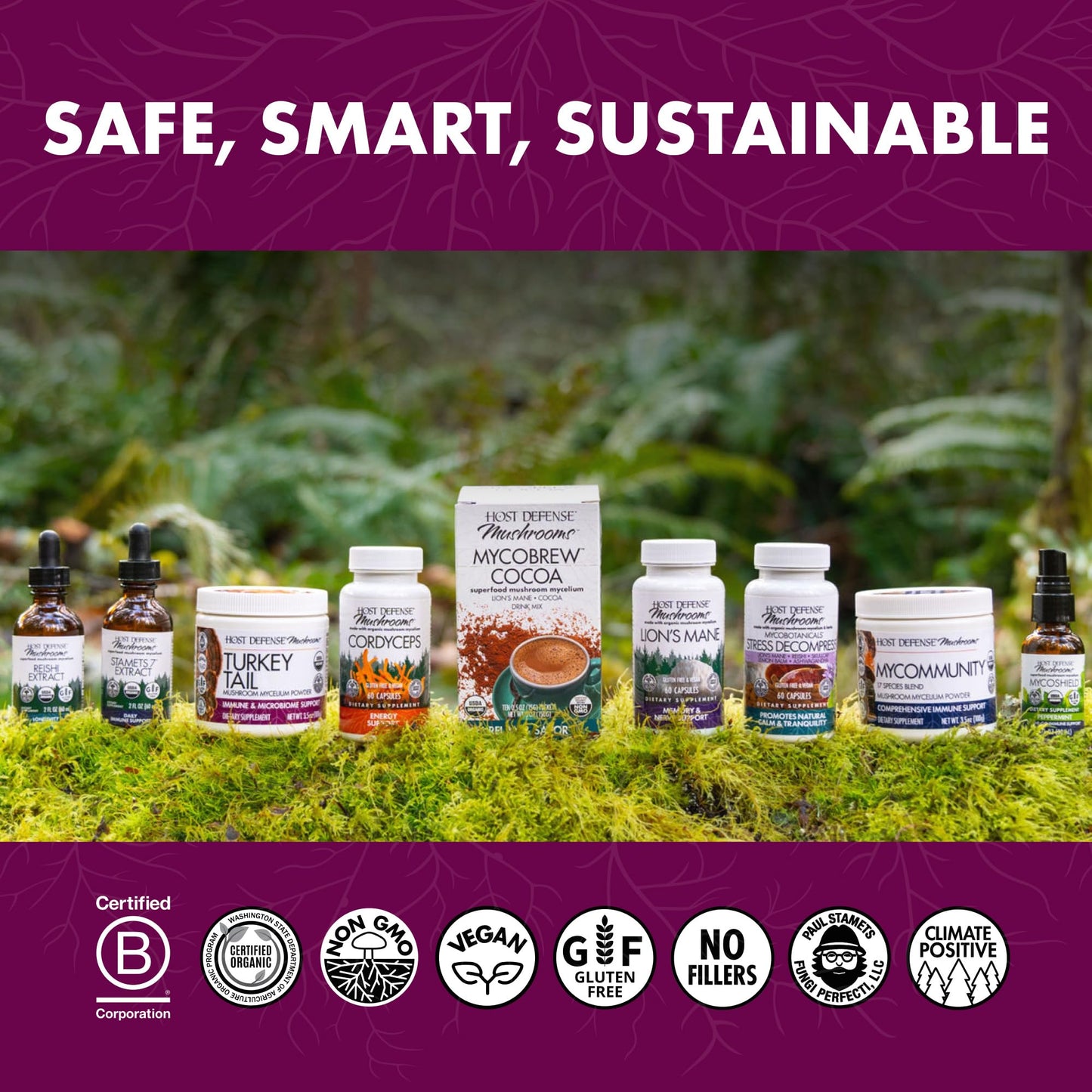 Host Defense Turkey Tail Capsules - Digestive Health & Immune Response Support Supplement - Mushroom Supplement for Gastrointestinal