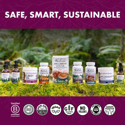 Host Defense Turkey Tail Capsules - Digestive Health & Immune Response Support Supplement - Mushroom Supplement for Gastrointestinal