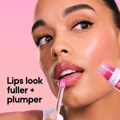 Almay Gleam Big™ Lip Serum, Hydrating and Moisturizing, Hypoallergenic Lip Gloss, Non-Sticky, 100 Positively Pink, 0.13 fl oz