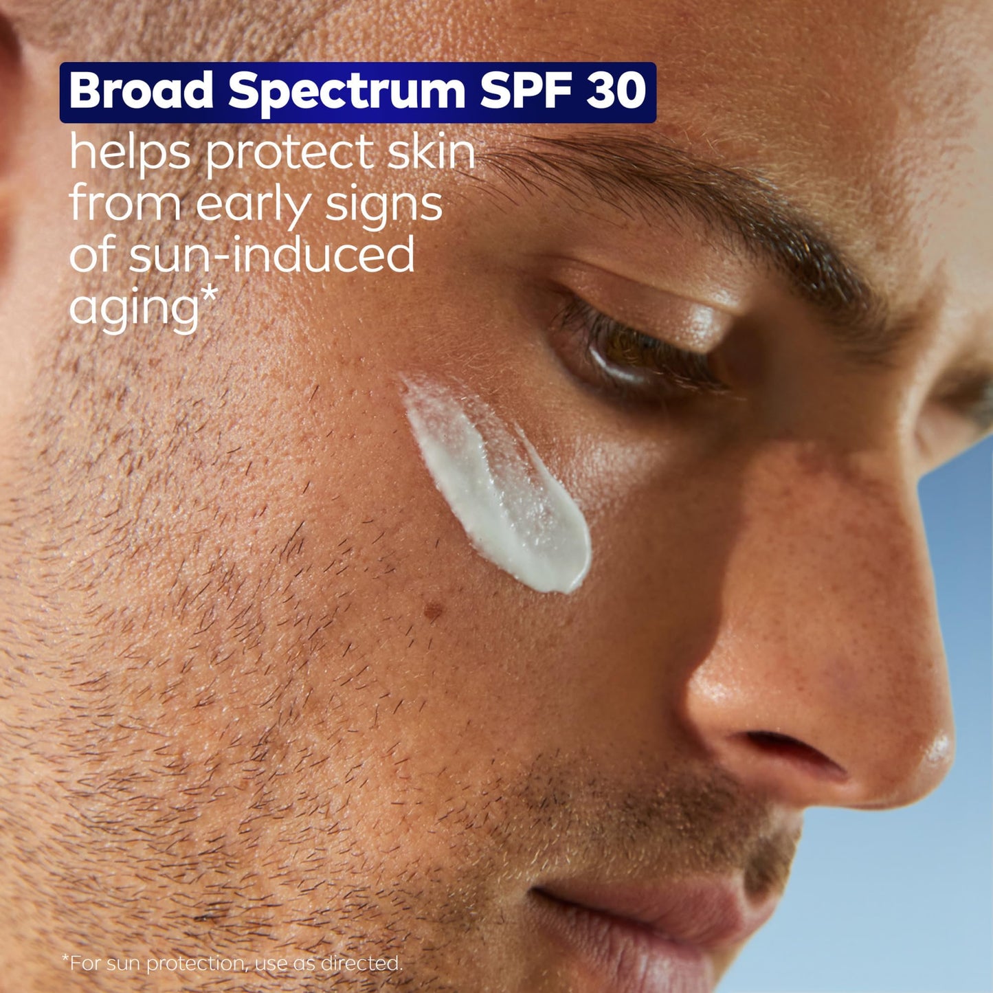 NIVEA MEN Age Defense Daily Face Moisturizer with Broad Spectrum SPF 30 Sunscreen, Pro-Retinol and Hyaluronic Acid, Beard-Friendly