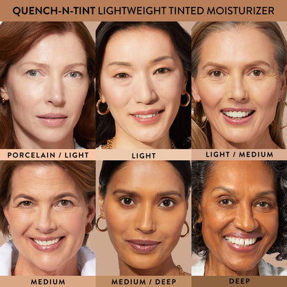 LAURA GELLER NEW YORK Quench-n-Tint Tinted Moisturizer - Sheer to Light Buildable Coverage - Natural Glow Finish - Lightweight Formula