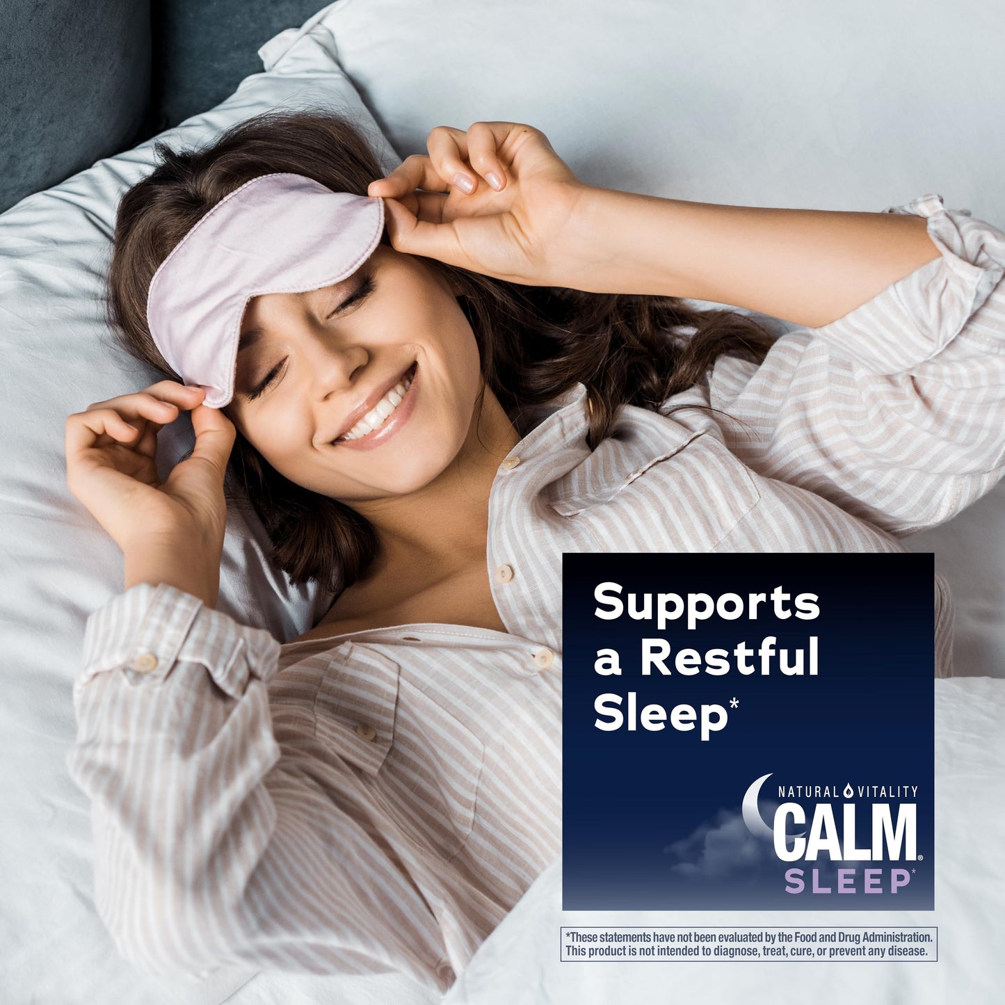 Natural Vitality SLEEP Gummies, Magnesium Supplement With Melatonin and L-Theanine, Vegan, Gluten Free, Helps the Body Ease Into Sleep