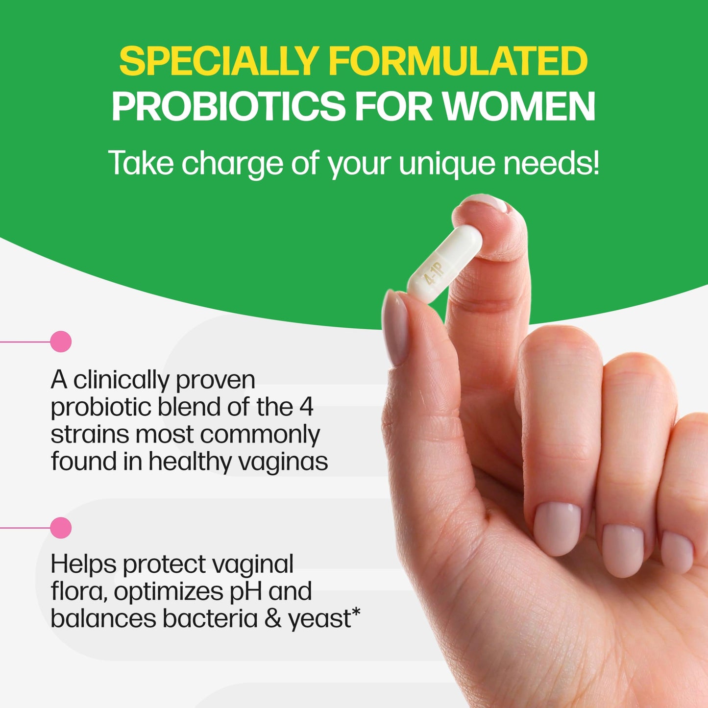 Culturelle 4-in-1 Probiotics for Women, Daily Probiotic & Prebiotic Supplement to Support Vaginal Health, Digestive Health, Immune Health
