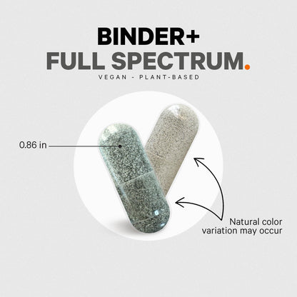 Codeage Binder + Systemic Binder Supplement - Activated Charcoal Pills, Bentonite Clay Mineral Powder, Fulvic & Humic Acids, Molybdenum, Carbon Forms - 90 Capsules CodeageBuy Supplements Australia