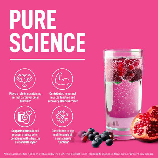 Keppi Electrolytes Powder Packets – Blueberry Pomegranate 30 Servings – No Sugar Hydration Supplement with Potassium, Magnesium, Sodium – Keto, Vegan