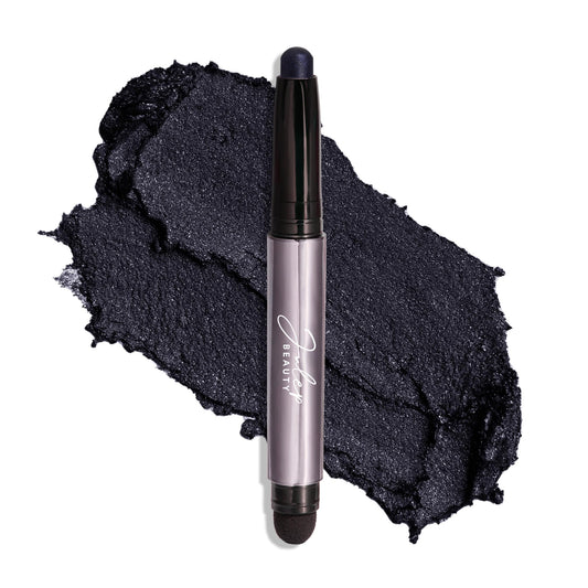 Julep Eyeshadow 101 Cream-to-Powder Waterproof Eyeshadow Stick – Midnight Blue Shimmer – Long-Lasting, Buildable, Crease-Proof, Cruelty Free, Shimmer Finish with Built-In Smudger