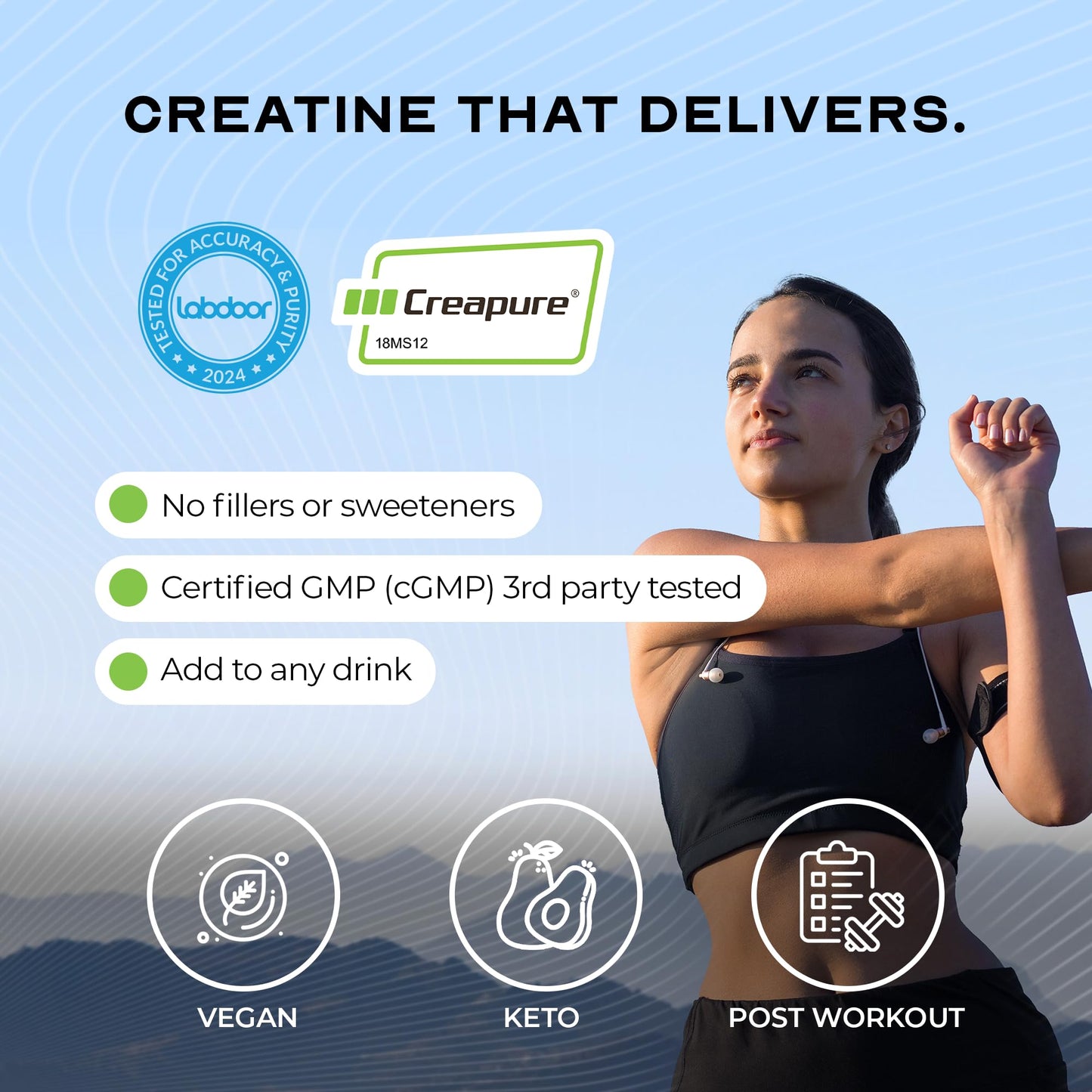 Muscle Feast Creapure Creatine Monohydrate Powder, Vegan Keto Friendly Gluten-Free, Mass Gainer, Muscle Recovery Supplement and Trusted Creatine for Muscle Growth, Creatine Powder, Unflavored, 300g Muscle Feast buy supplements Au