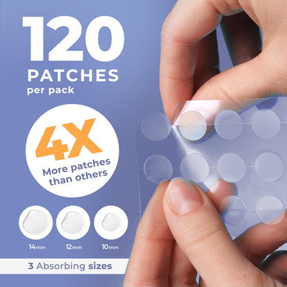 PatchRx Salicylic Pimple Patches (120 Pack), Salicylic Acid Acne Patches with Tea Tree Oil