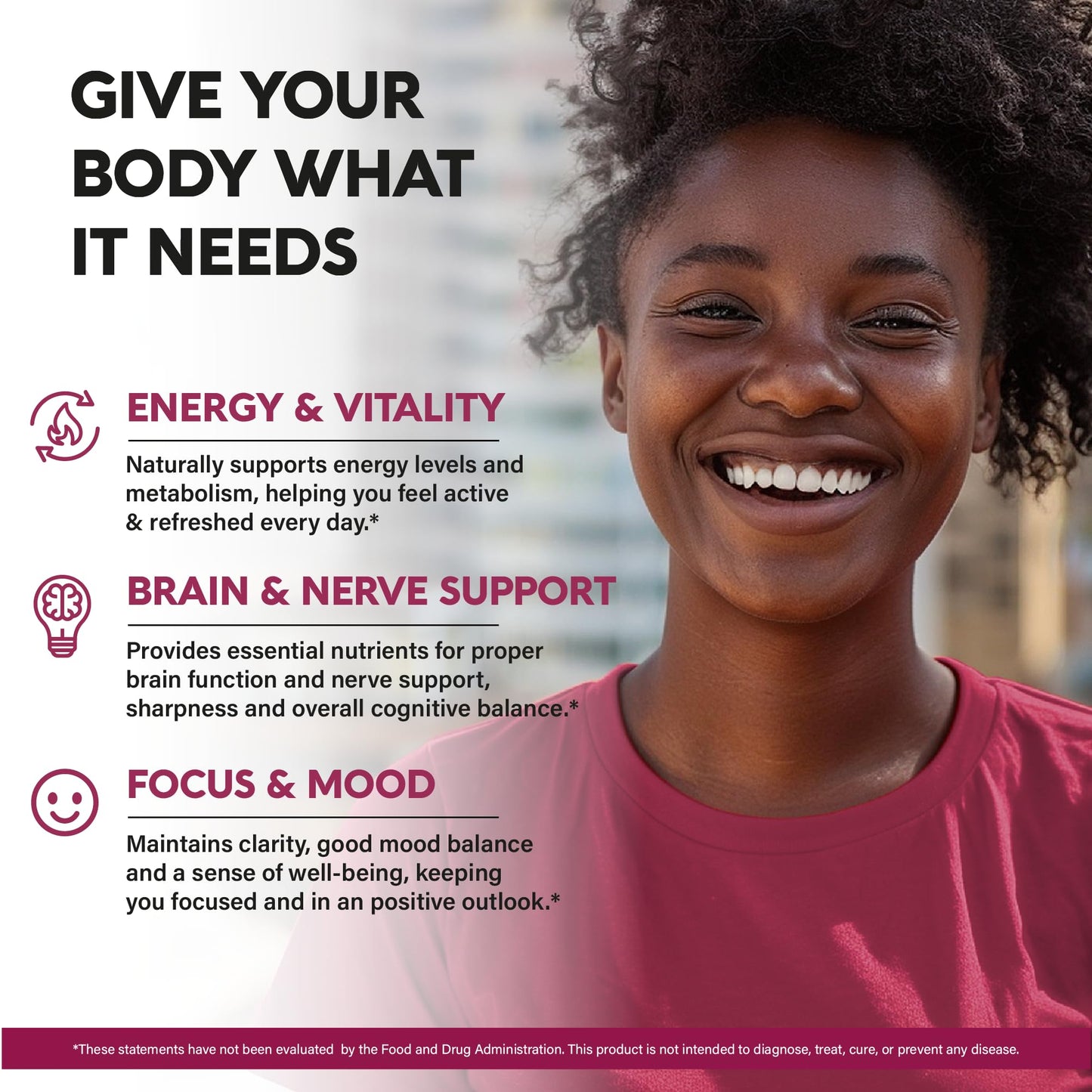 Vitamin B Complex for Men & Women - Riboflavin B2, B12, B1, B3, B5, B6, B7, B8, B9 | Vitamin C, Choline, Inositol - B-Complex Supplement
