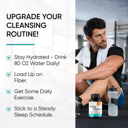 Sandhu's 15 Day Gut Cleanse Colon Detox for Women & Men| Supports Colon Cleansing & Digestive Health| Senna, Cascara Sagrada, Psyllium Husk & Probiotics