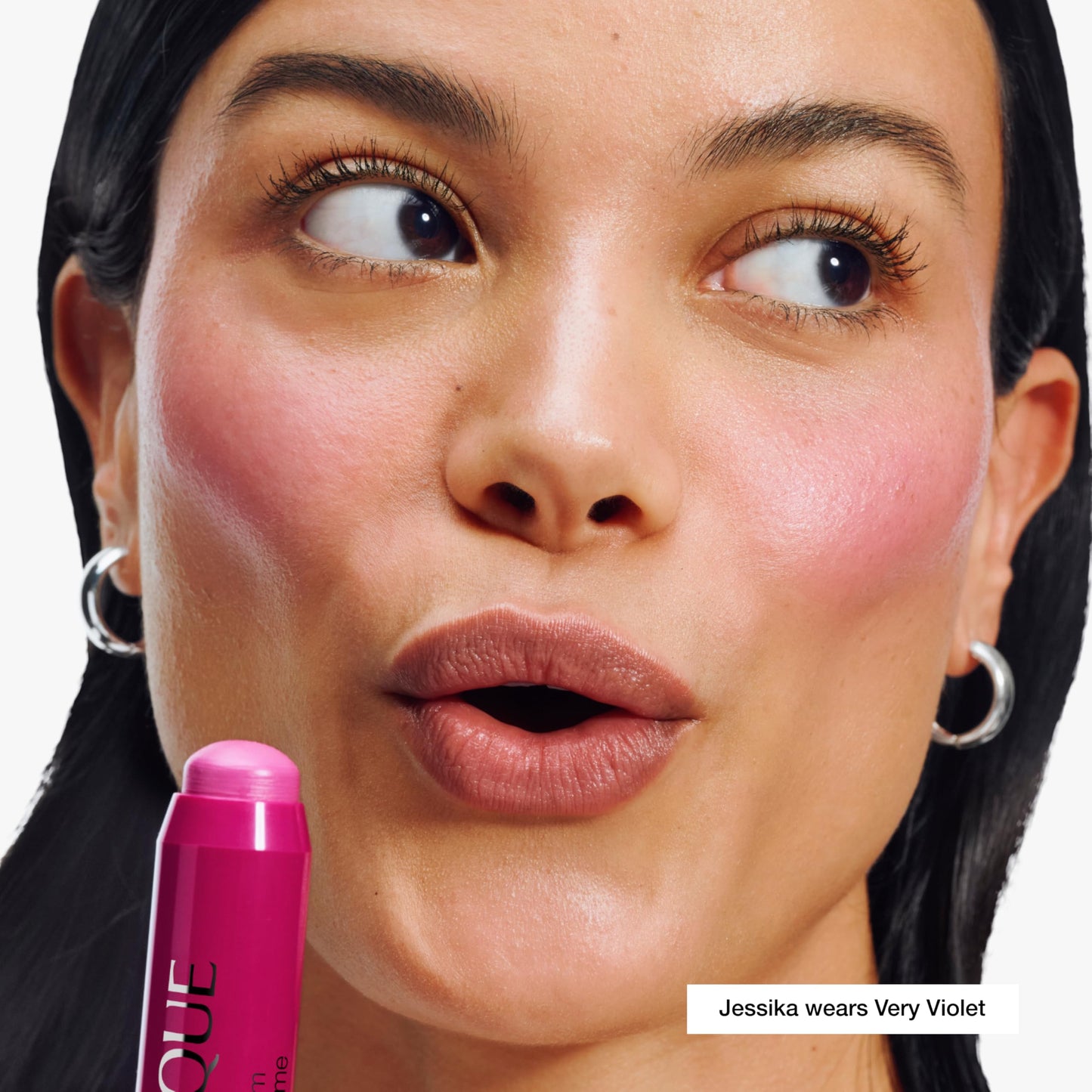 Clinique Chubby Cream Blush Stick Cheek Colour Balm | Blush For Cheeks | Long Lasting + Buildable | Create A Healthy Looking Glow | Perfect For Travel, Very Violet