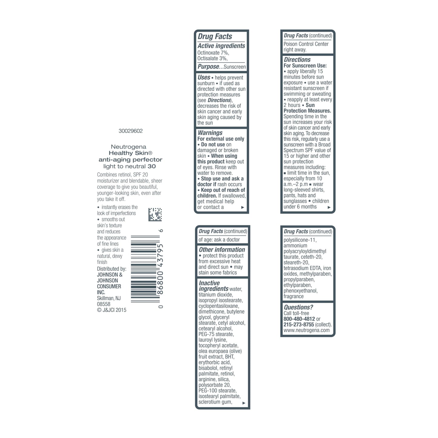 Neutrogena Retinol Treatment & Tinted Facial Moisturizer, Healthy Skin Anti-Aging Perfector