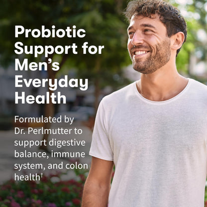 Garden of Life Probiotics for Men, Dr Formulated 50 Billion CFU 15 Probiotics for Digestive Health + Organic Prebiotic Fiber, Colon & Immune Support