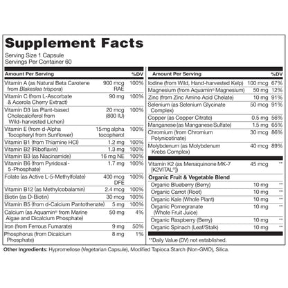 NATURELO One Daily Multivitamin for Women w/Vitamin B12, 60 Ct, Energy Support, Whole Food Daily Women Multivitamin Supplement, Nourish Hair/Skin/Nail, Non-GMO, No Soy, Gluten Free, 2 Month Supply NATURELO buy supplements Au