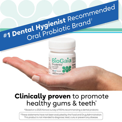 BioGaia Prodentis | Oral Probiotics | Promotes Healthy Gums & Teeth | Defends Against Bad Breath & Dental Problems | Improves Oral Health
