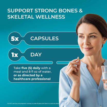 PUREHEALTH RESEARCH Bone Health Formula - for Bones, Joint & Skeletal Wellness - with Calcium, Magnesium, Zinc, Copper, Manganese, Potassium, Vitamin K2, D3, C & More for Women & Men - 150 Capsules PUREHEALTH RESEARCHBuy Supplements Australia