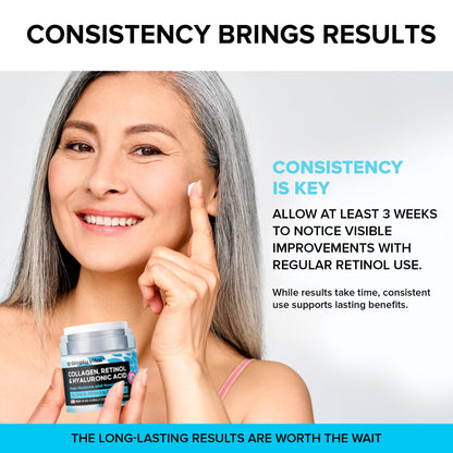 Anti-Aging Face Moisturizer with Retinol, Collagen & Hyaluronic Acid - Made in USA - Moisturizer Face Cream for Women & Men - Firming & Hydrating Neck Cream - Day & Night Skin Care - 1.7 fl oz SimplyVitalBuy Supplements Australia