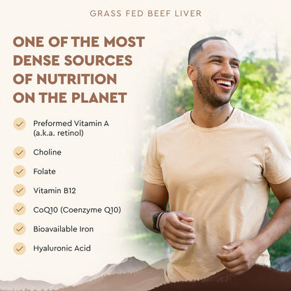Ancestral Supplements Grass Fed Beef Liver 180 Capsules, Supports Energy Production, Detoxification, Digestion, Immunity and Full Body Wellness