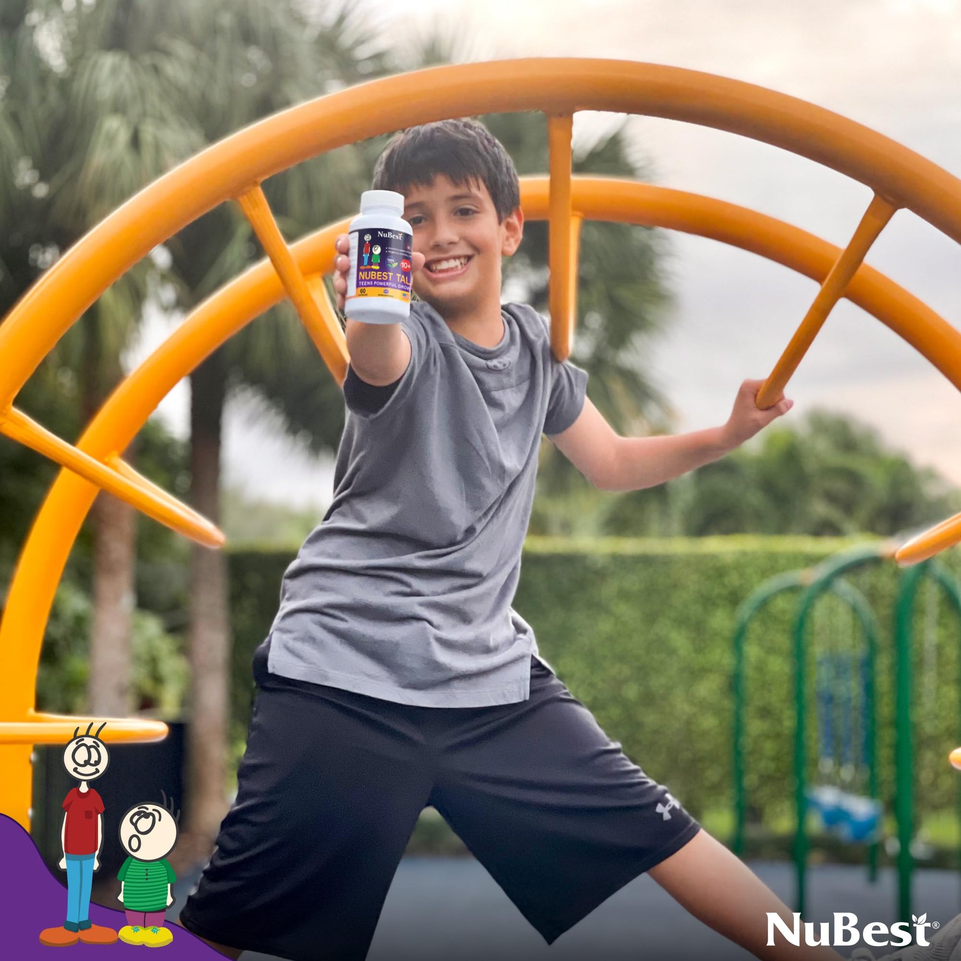 NuBest Tall 10+ Premium Bone Strength Formula, Enhanced Immunity and Overall Health for Age 10+ with Calcium, Vitamin D3, Vitamin K2, and Multivitamins | 60 Capsules | 1 Month Supply NuBestBuy Supplements Australia