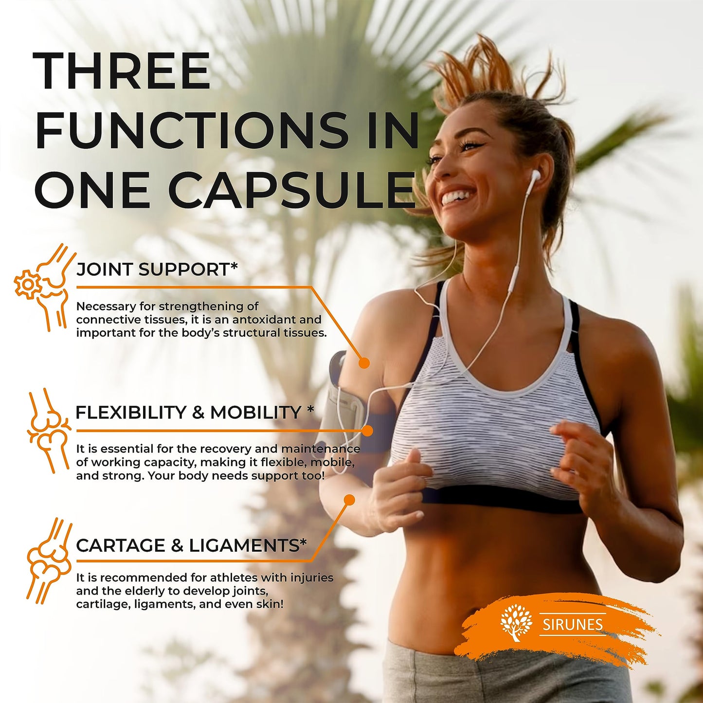 SIRUNES Marine Collagen Peptides, 120 Capsules - Fish Collagen Supplements for Women, Great for Hair, Skin, Nails, Joints & Bones - Made in USA SIRUNES buy supplements Au