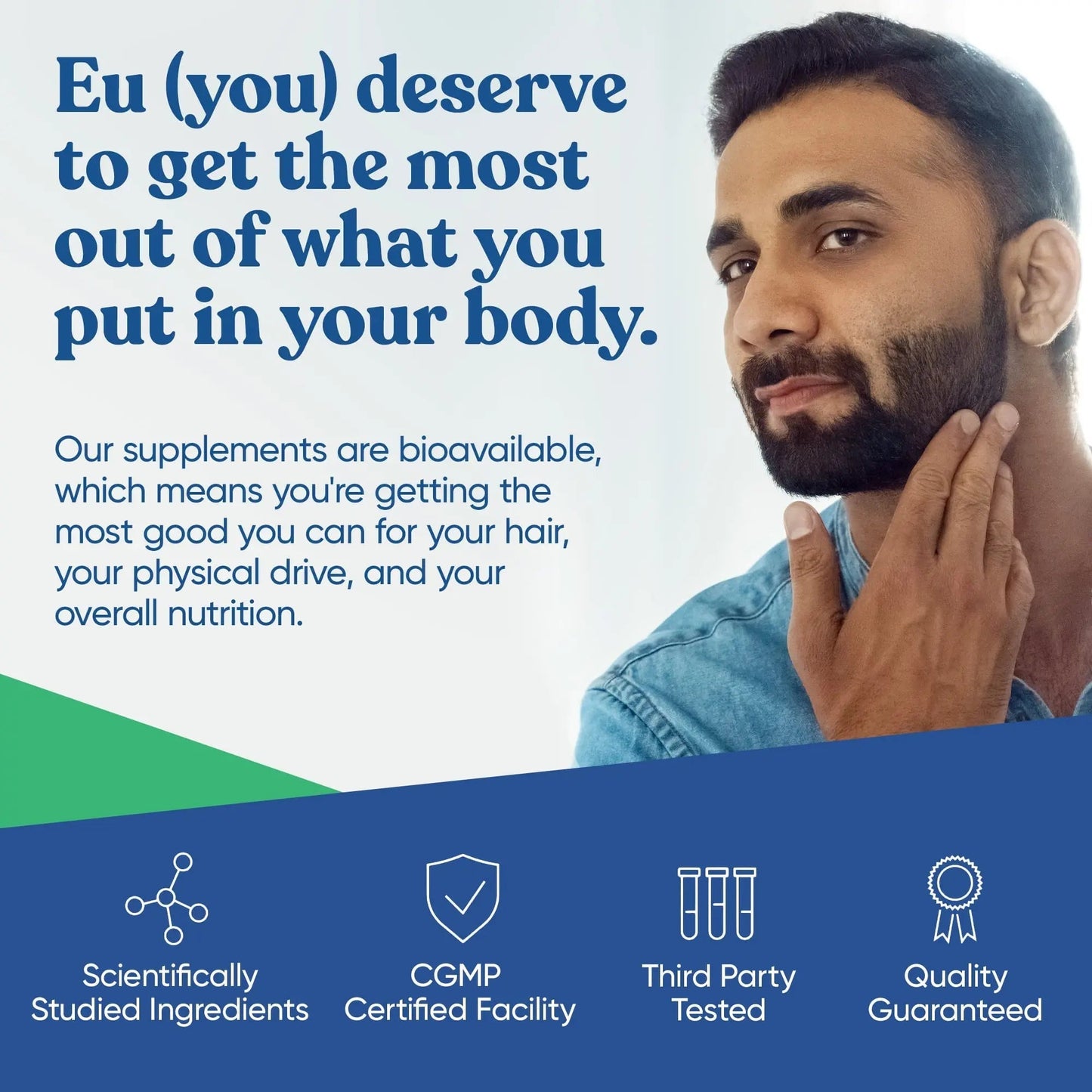 Next Gen Multi for Him Advanced Men’s Multivitamin Supplement – 26-in-1 Multiblend for Beard & Hair Growth, Men’s Reproductive Health Eu Natural