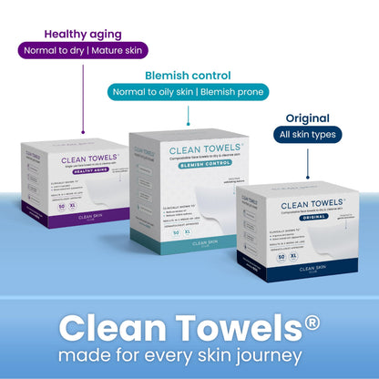 Clean Skin Club Clean² Pads 2.0 [NEW & Improved Edges] Guaranteed Not to Shed & Tear, Unique Triple Layers, Textured Side & Ultra Soft Side