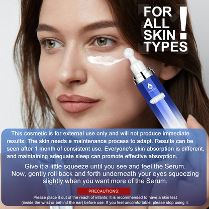 Eye Serum with 8% Caffeine 8% Retinol Hyaluronic Acid Niacinamide peptides for Puffy Bags Fine Lines Dark Circles Wrinkles