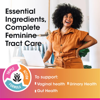 vH essentials Probiotics with Prebiotics and Cranberry Feminine Health Supplement - 60 Capsules