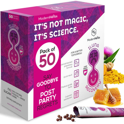 ILUNA Herbal Wellness Supplement - 50 Count - Traditional Korean Botanical Blend with Milk Thistle - Concentrated Herbal Pebbles for Daily Vitality and Balance
