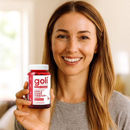 Goli Zero Sugar Apple Cider Vinegar Gummies - ACV with Vitamin B12 and Probiotics - No Sugar Alcohols - Vegan, Keto-Friendly, Gluten-Free