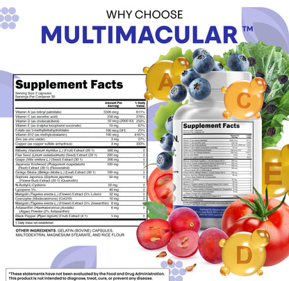 Clean Nutra Eye Vitamins with Bilberry Lutein and Zeaxanthin Supplements Lycopene 40mg Resveratrol Grape Seed Astaxanthin for Eyes - Eye Care Health Support Eye