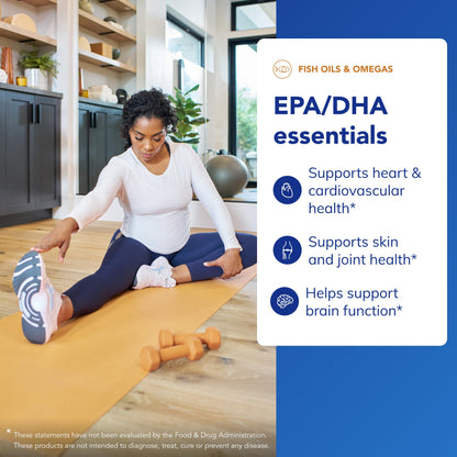 Pure Encapsulations EPA/DHA Essentials - Fish Oil Concentrate Supplement to Support Cardiovascular Health - Premium EPA & DHA Supplement