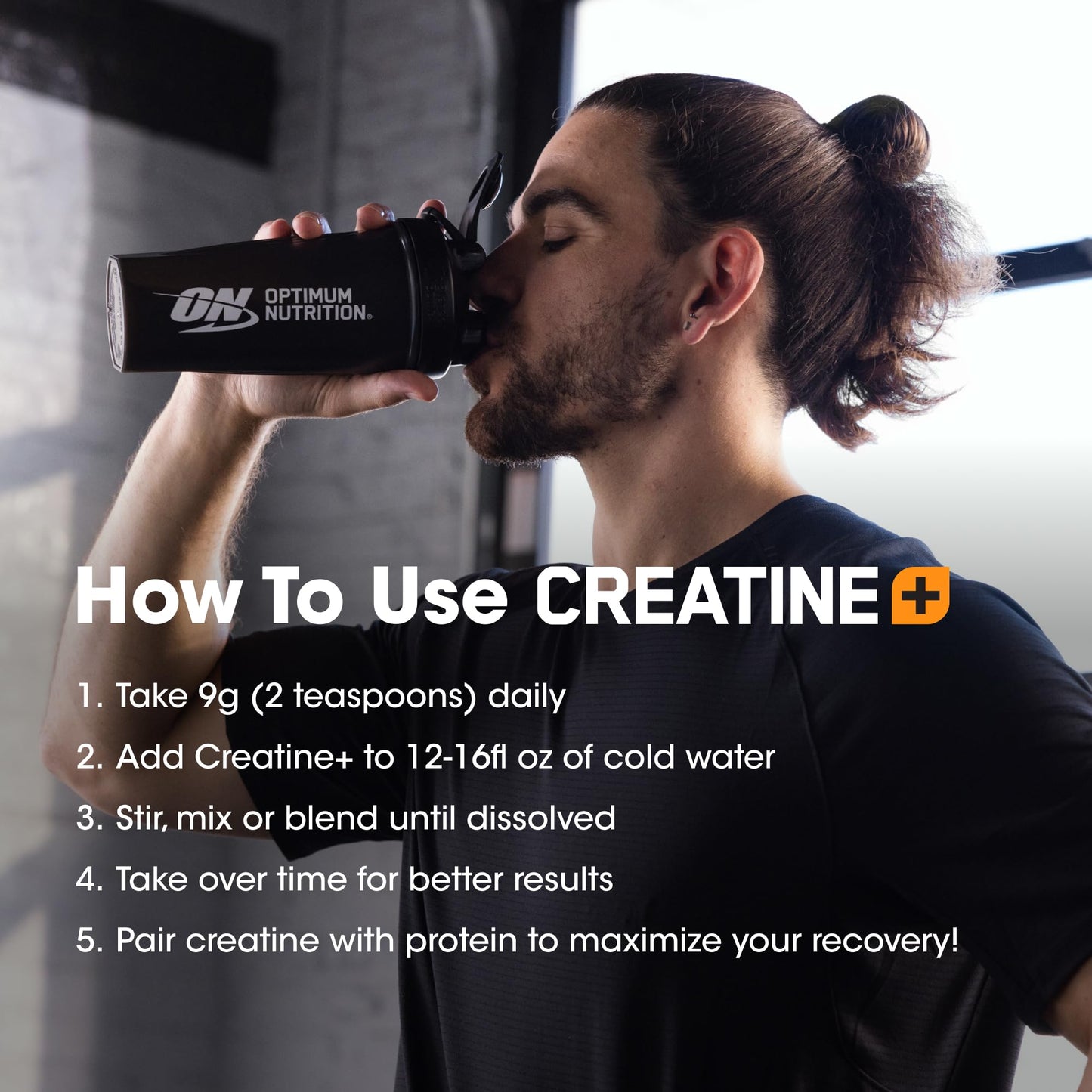 Optimum Nutrition Creatine Monohydrate Plus Powder, Strawberry Peach Flavored Creatine Performance Blend, with Electrolytes for Hydration, Added Vitamins