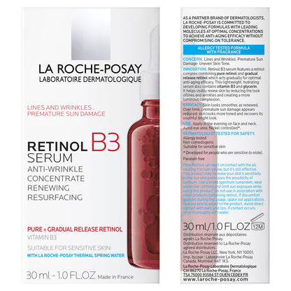 La Roche-Posay Pure Retinol Face Serum with Vitamin B3, Anti Aging Face Serum for Lines,