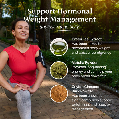 NOVAMD Clinically Proven Menopause Supplement for Weight Management, Hot Flashes, Night Sweats and Low Energy