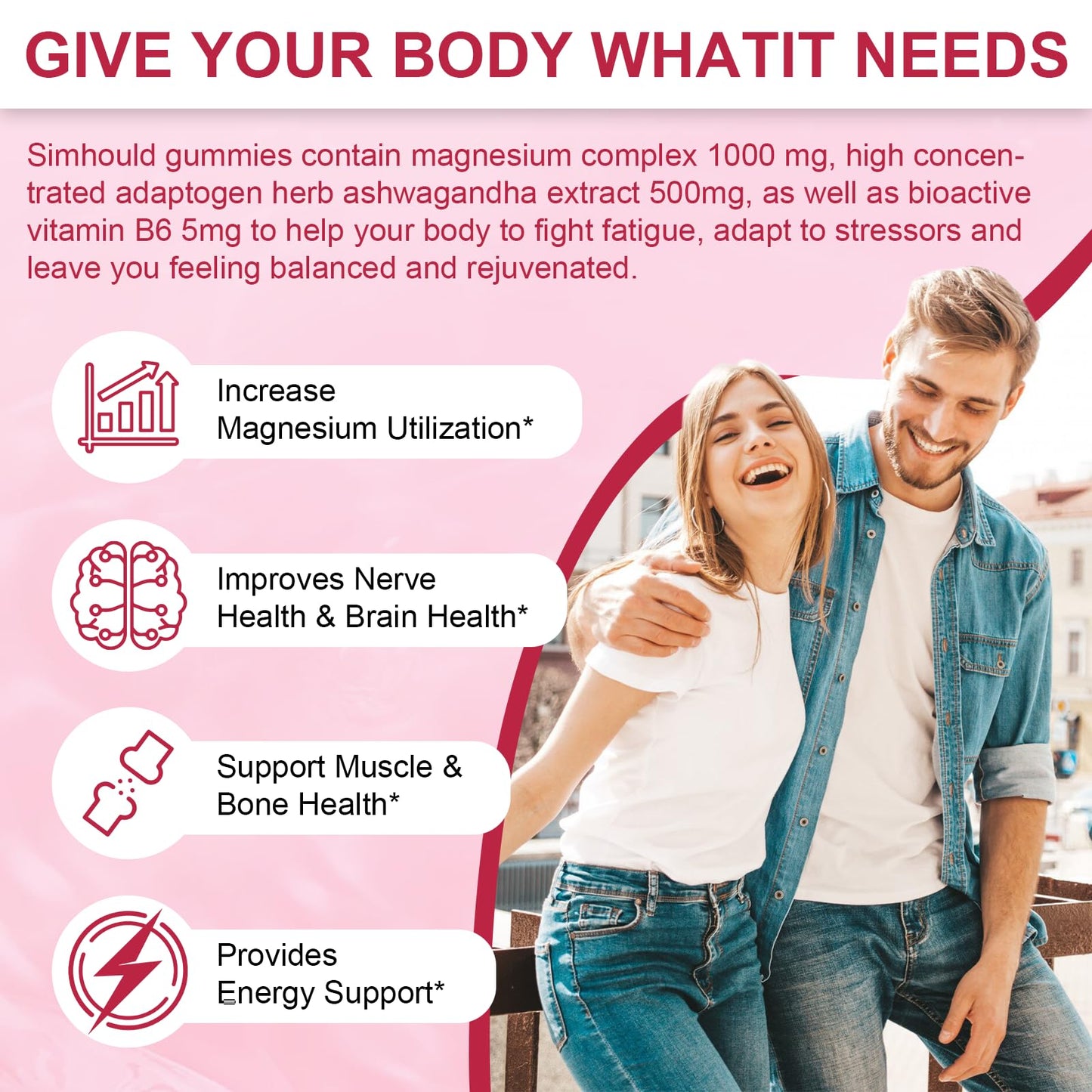 2 Packs Liposomal Magnesium Complex Gummies-as 12 Forms of Magnesium Citrate,Glycinate,Malate,Oxide,and More with Vitamin D3, B6,C, Ashwagandha & CoQ10 for Women and Men